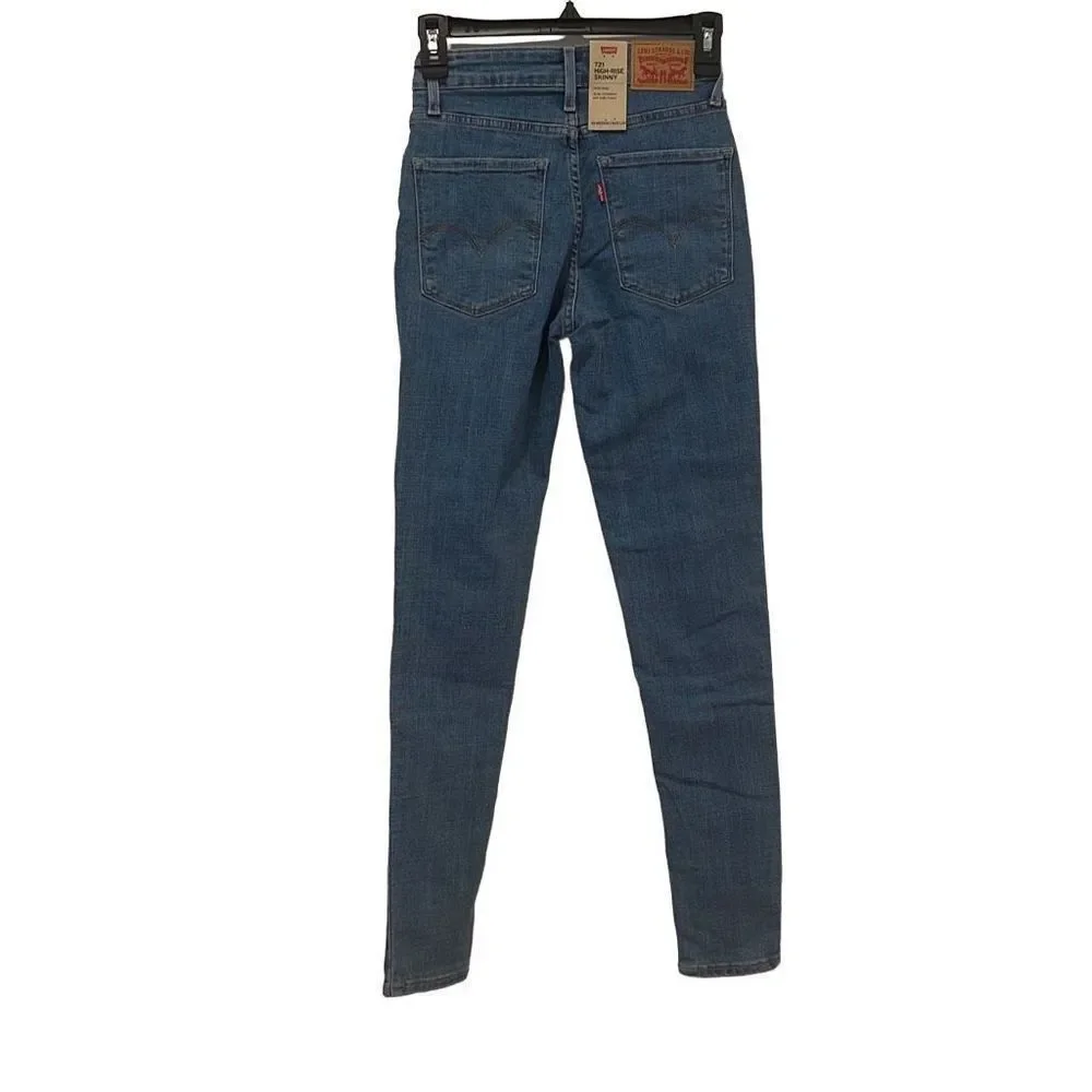 LEVE’S 721 HIGH RISE SKINNY WOMEN'S JEANS W24 / L30. - Picture 16 of 16